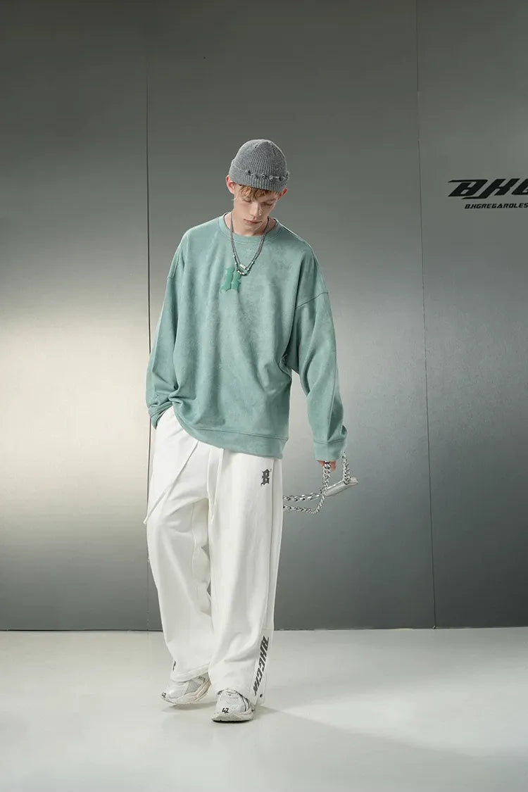 Eco Suede Oversized Sweatshirt
