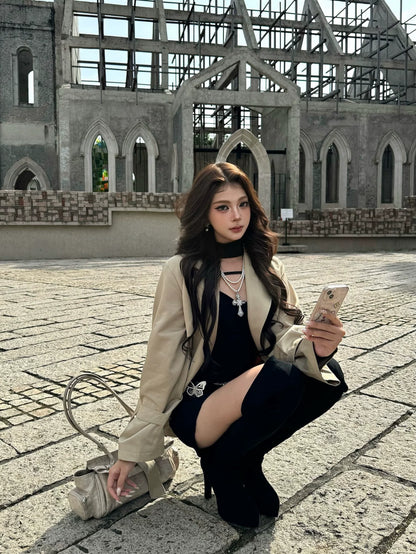 Suede Slouchy Over-Knee Boots