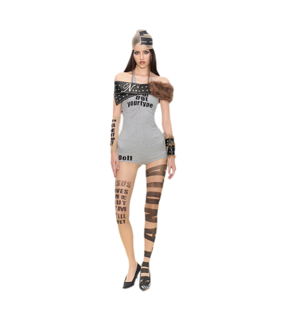 Sheer Letter Tights