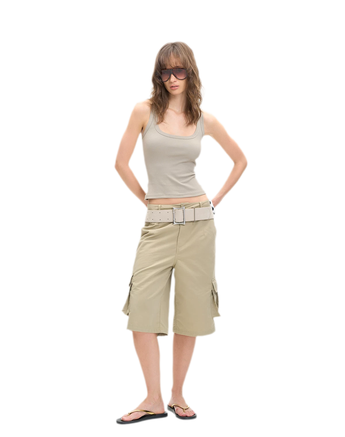 Ribbed U-Neck Cami