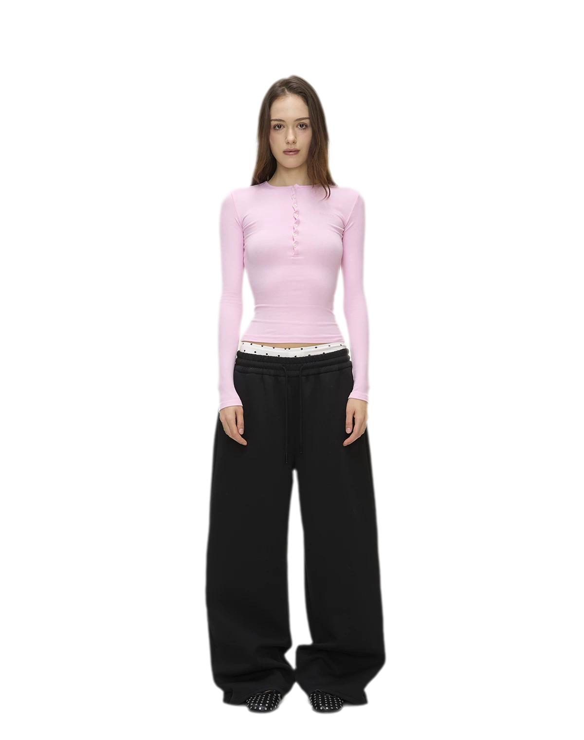 Ribbed Button Trim Set