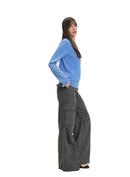 Pocket Detail Long-Sleeve T-Shirt