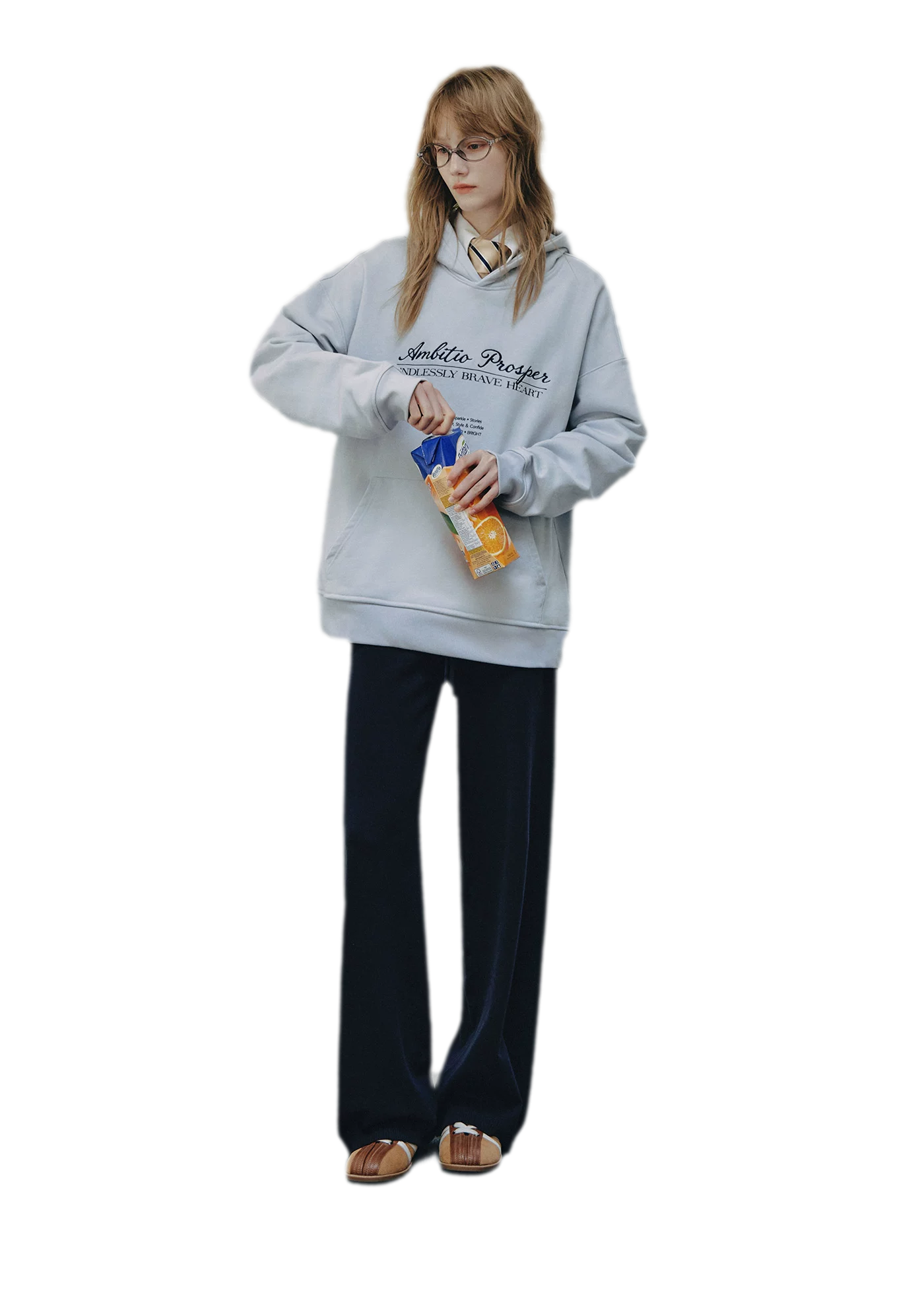 Embroidered Cotton Hooded Sweatshirt