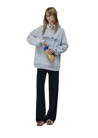 Embroidered Cotton Hooded Sweatshirt