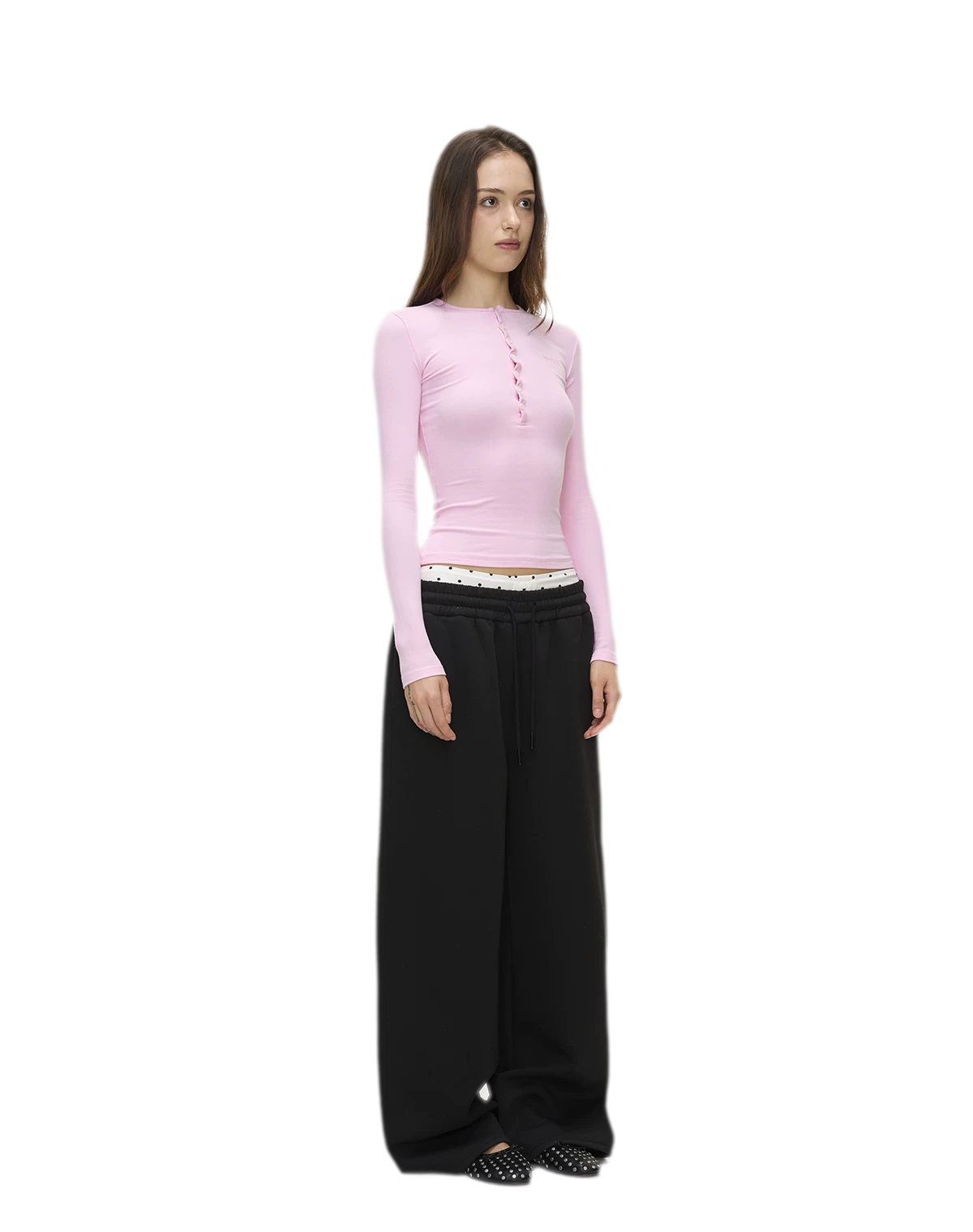 Ribbed Button Trim Set