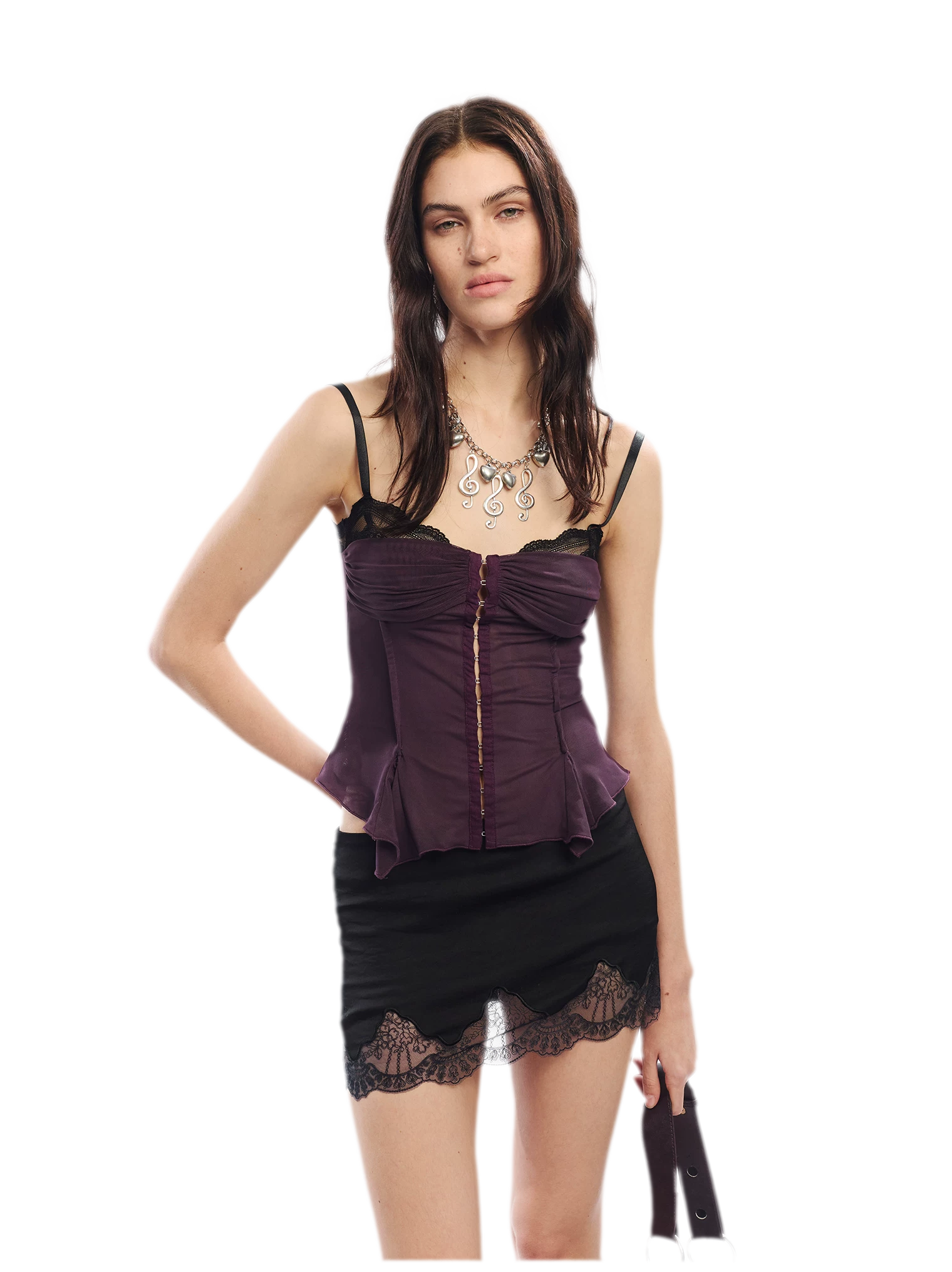 Original Lace Splicing Mesh Camisole