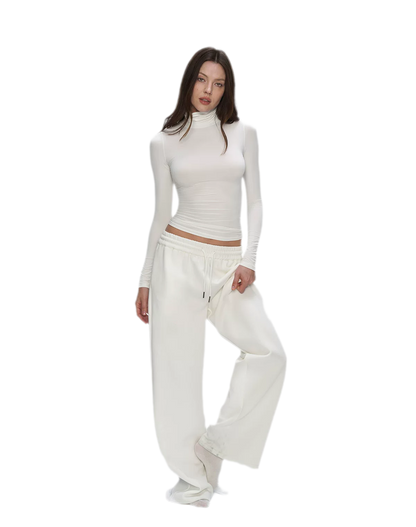 Air Cotton Wide-Leg Sweatpants