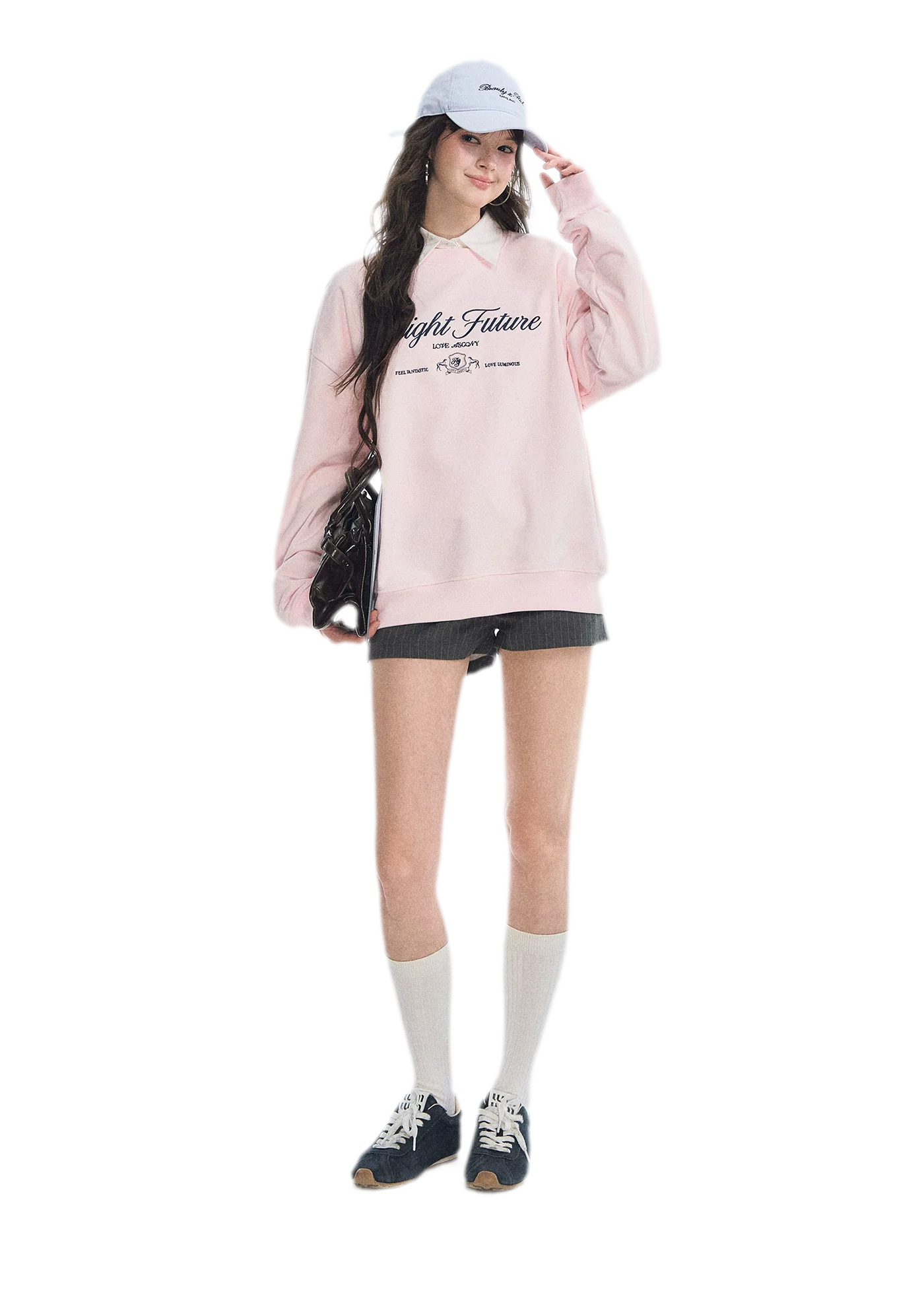 Embroidered Graphic Crewneck Sweatshirt
