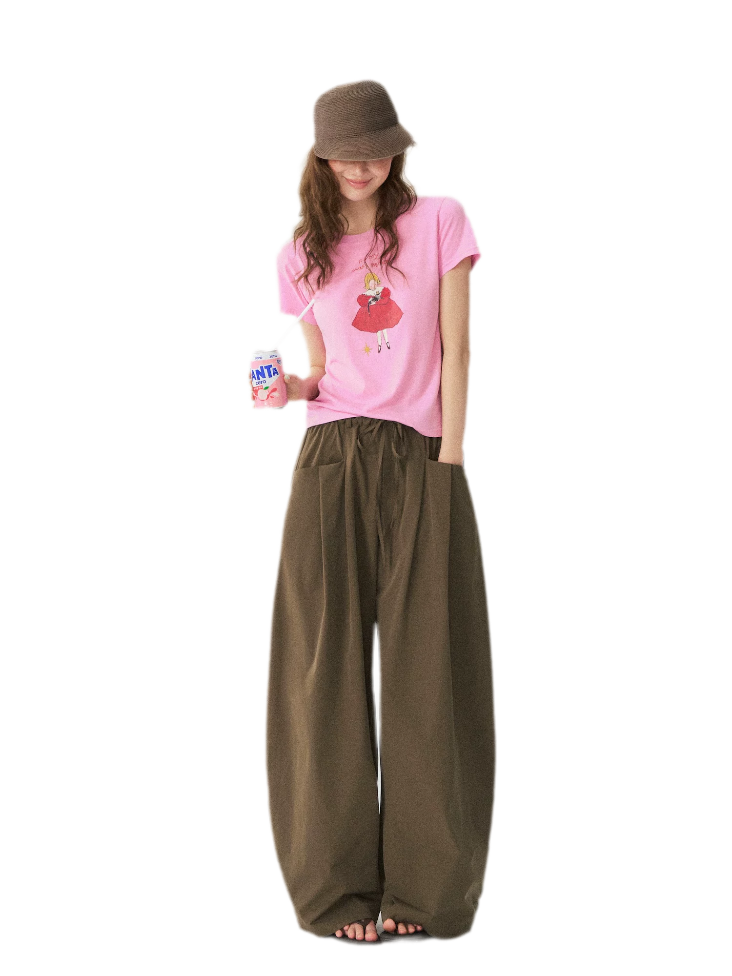 Polka Dot Ruched T-Shirt