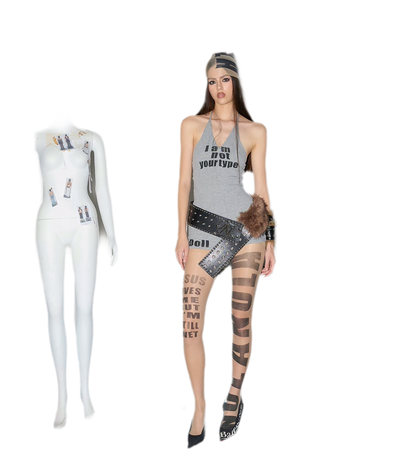 Sheer Letter Tights