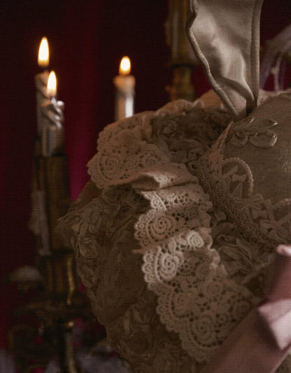 Vintage Lace Rabbit Ear Hat