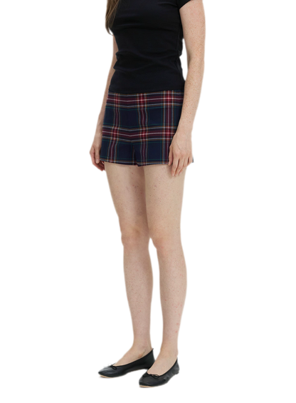 Vintage Plaid Low-Rise Bottoms