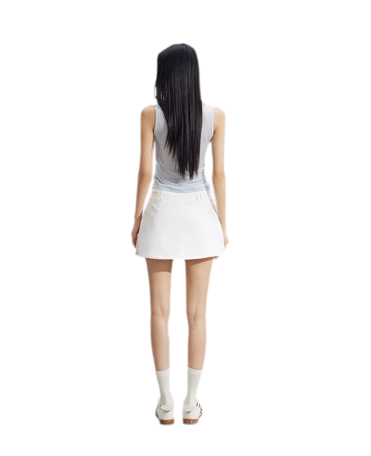 Tailored A-Line Mini Skort