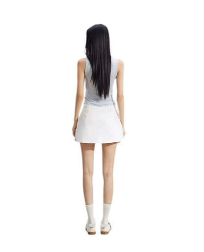 Tailored A-Line Mini Skort