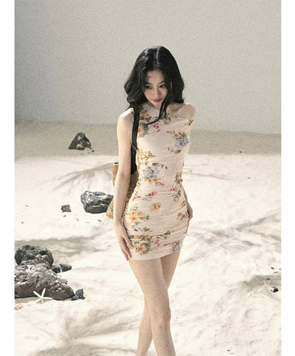 Floral Fish Tail Dress