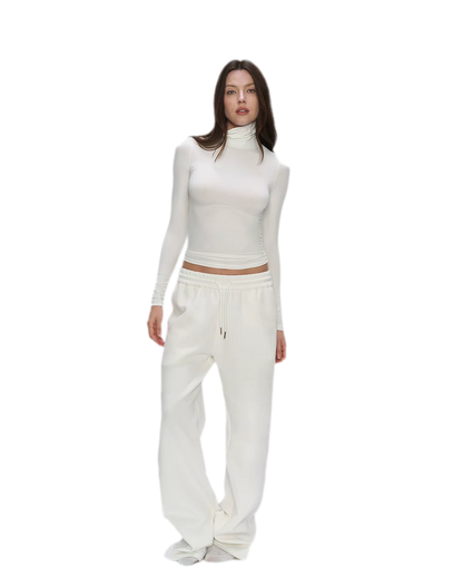 Air Cotton Wide-Leg Sweatpants