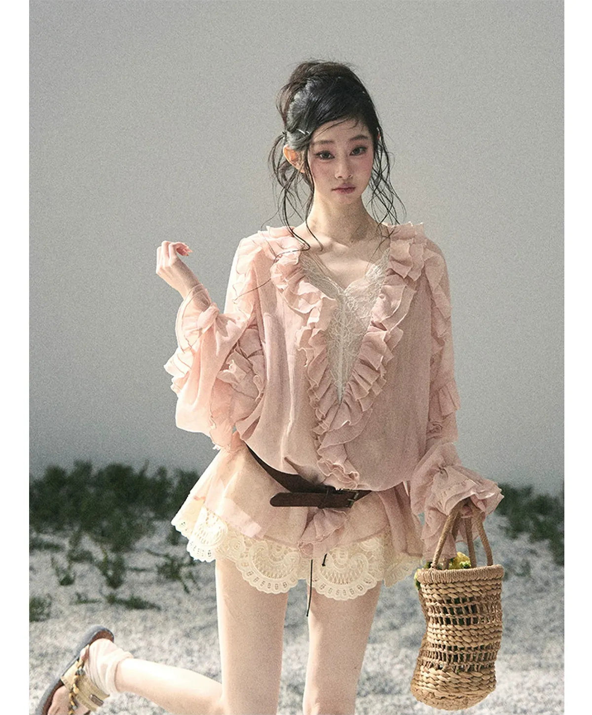 Lace A-Line Mini Skirt