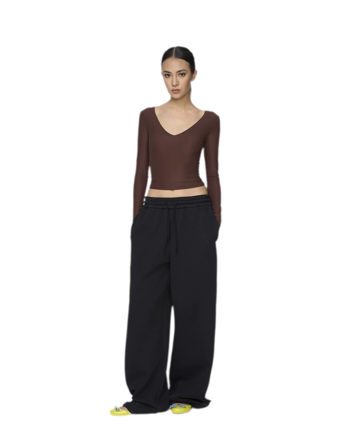 Deep V Slim Top