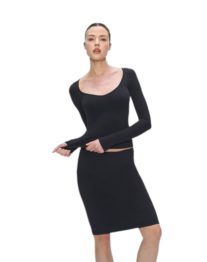 Bare-Feel V-Neck Top