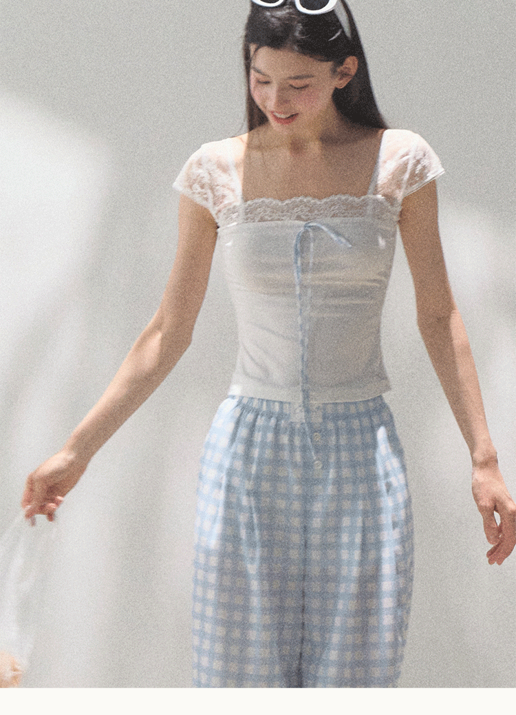 Lyocell Linen Wide-Leg Pants