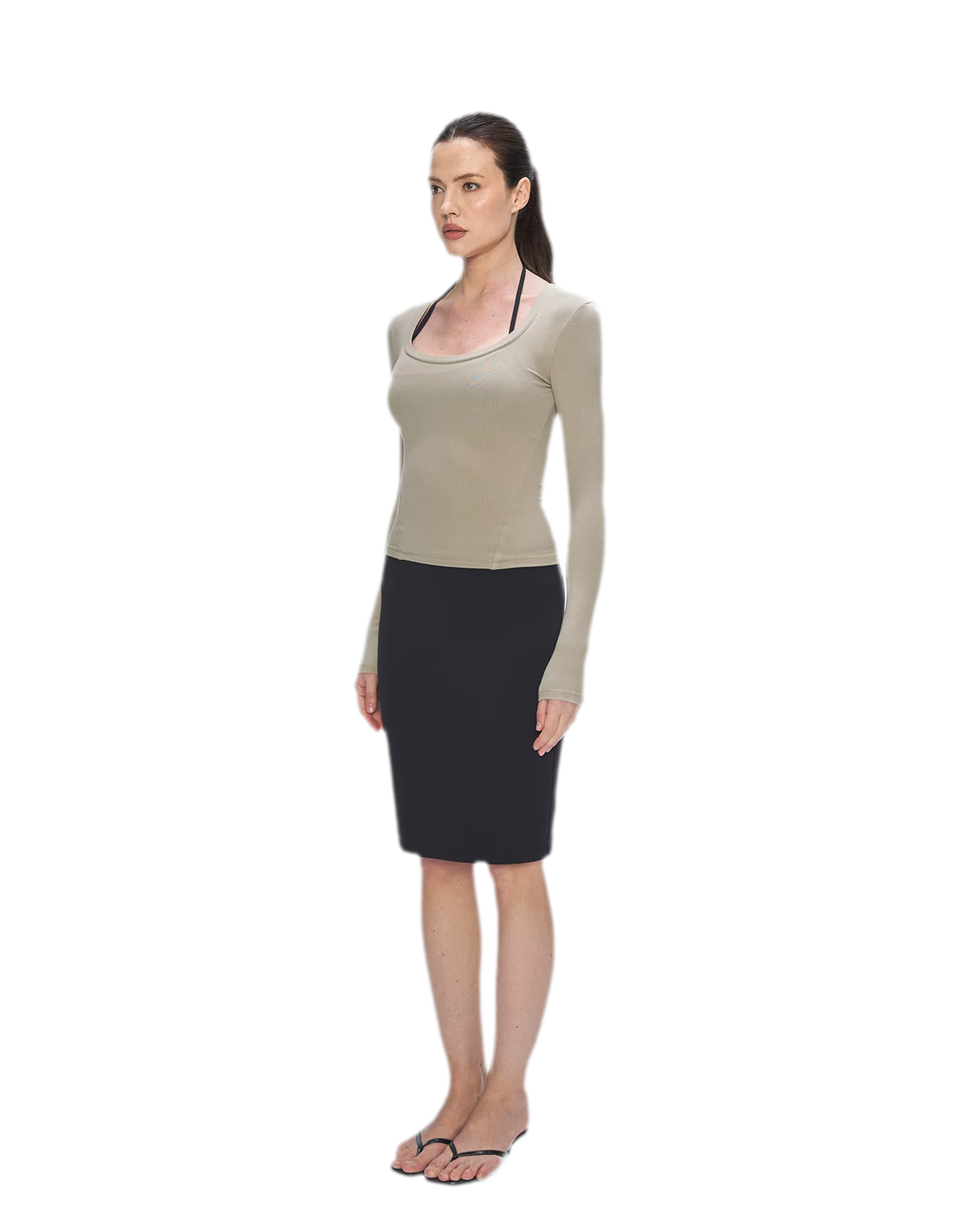 Nude Feel Layered Skirt