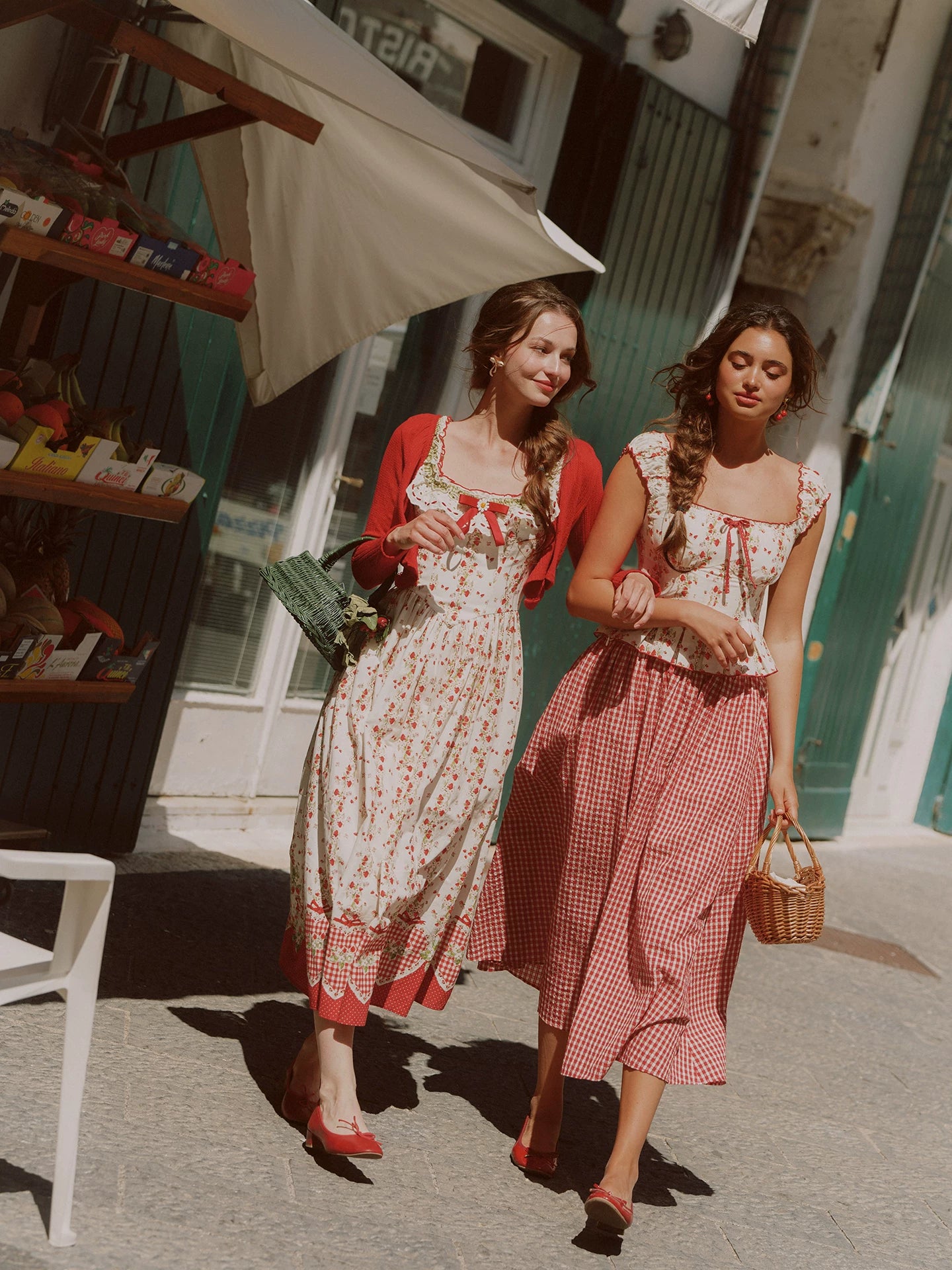 Cotton Floral Fitted Sundress