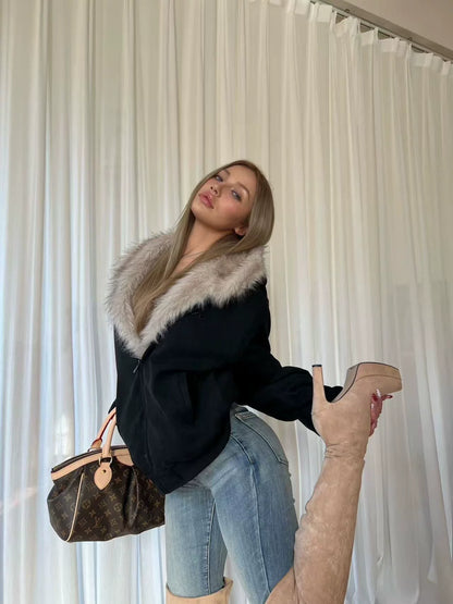 Suede Slouchy Over-Knee Boots