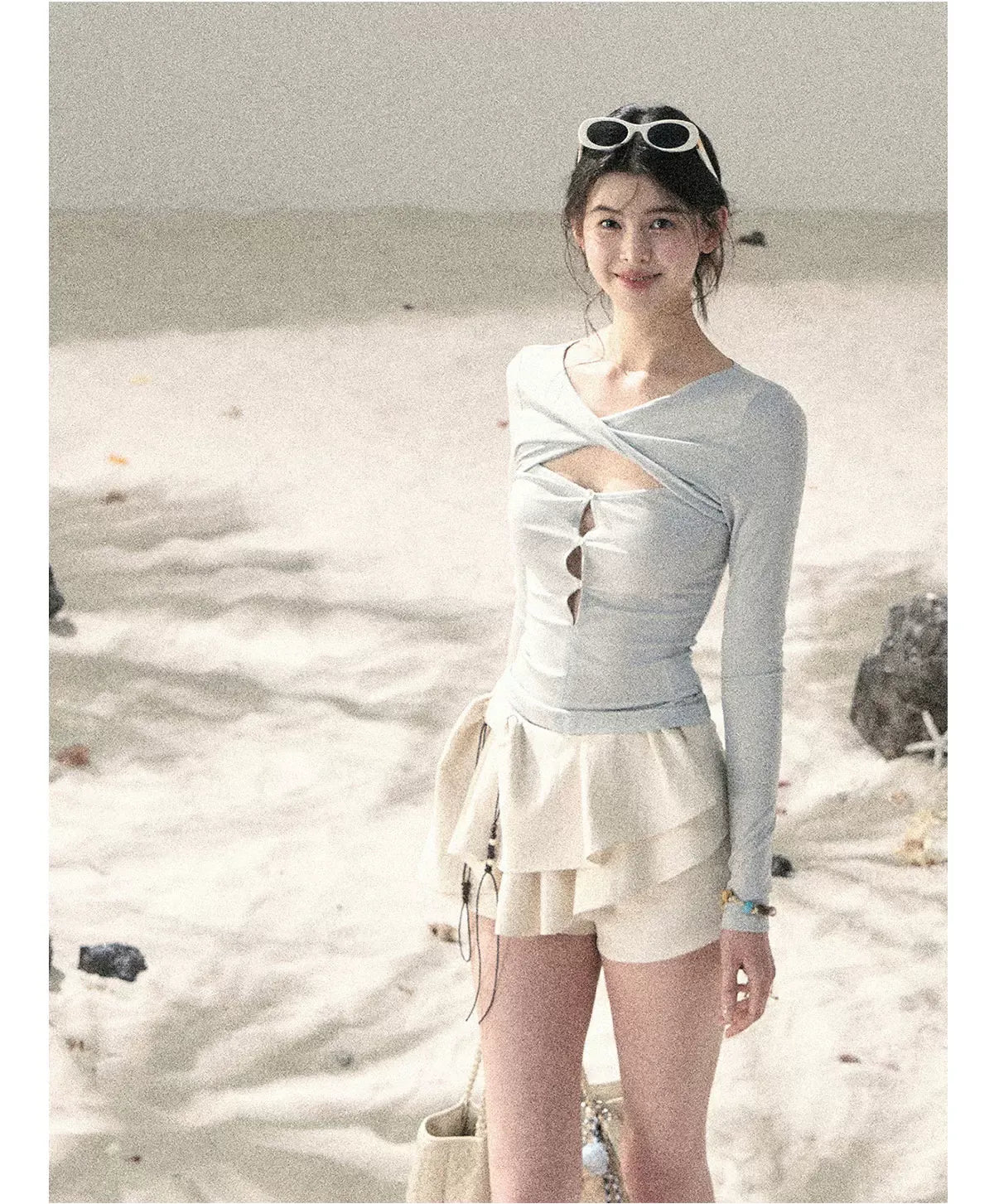 Layered Pleated Skort