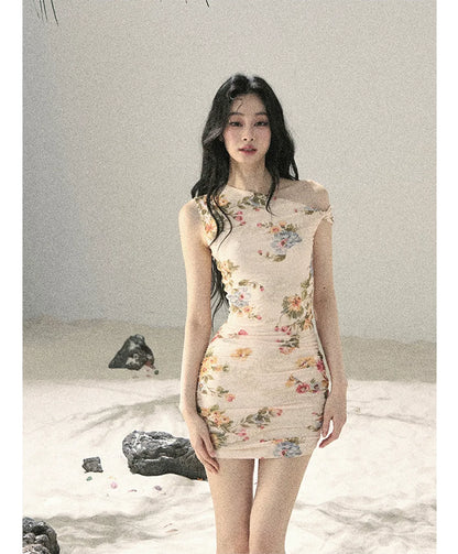 Floral Fish Tail Dress