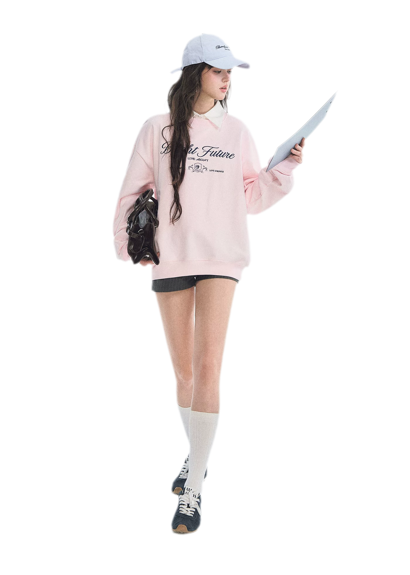 Embroidered Graphic Crewneck Sweatshirt