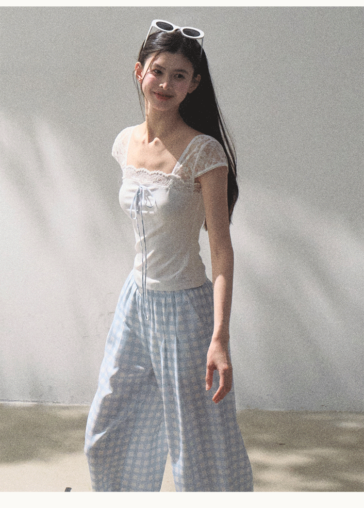 Lyocell Linen Wide-Leg Pants