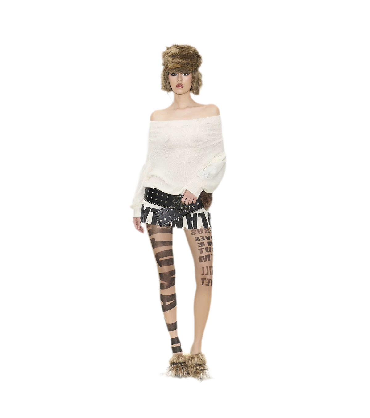 Sheer Letter Tights