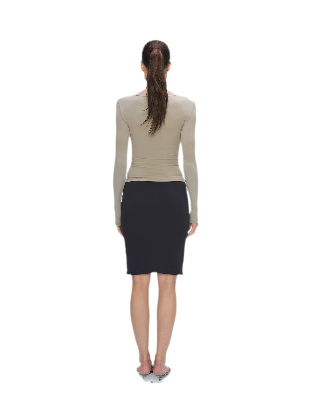 Nude Feel Layered Skirt