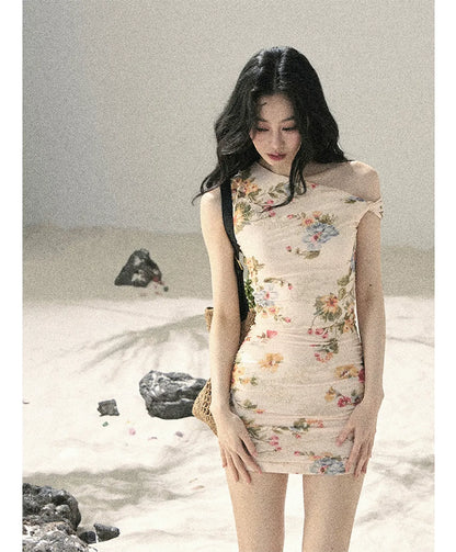 Floral Fish Tail Dress