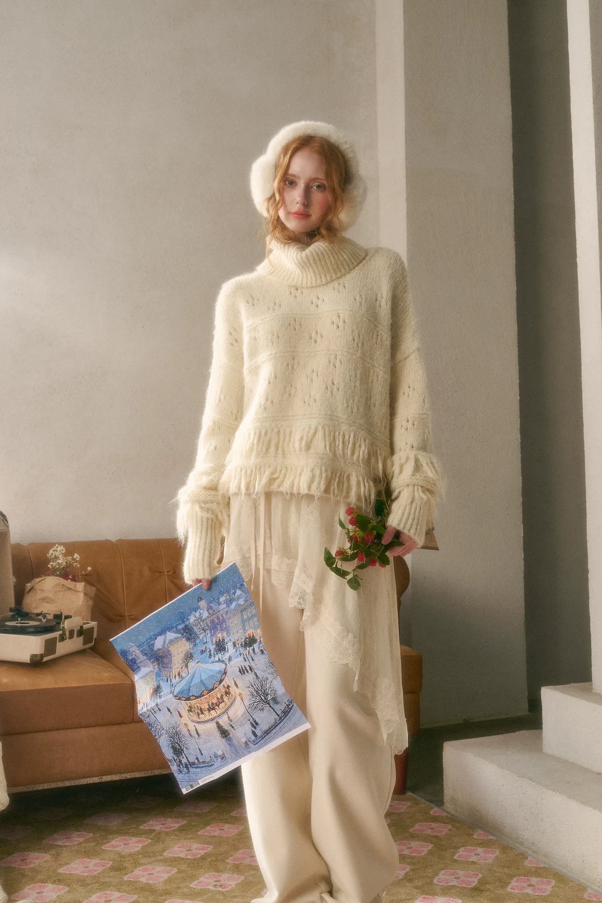 Pantalon large drapé en dentelle — Charger l'image 13 dans la vue galerie