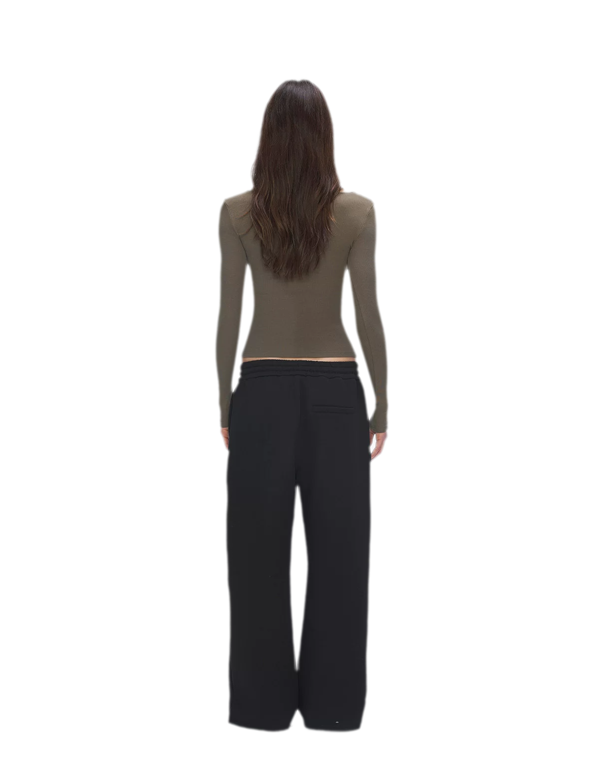 Ribbed V-Neck Button Top