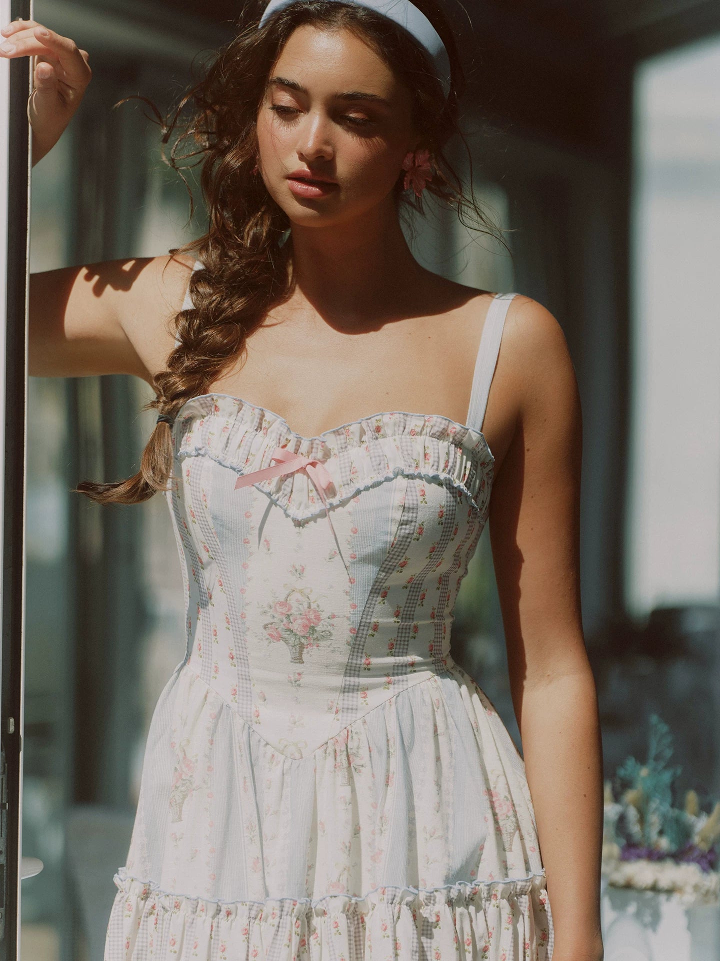 Vintage Ruffle Tiered Dress