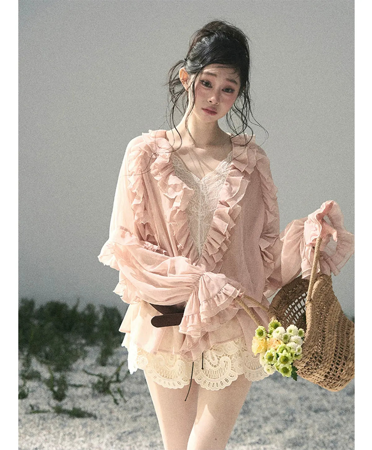 Lace A-Line Mini Skirt