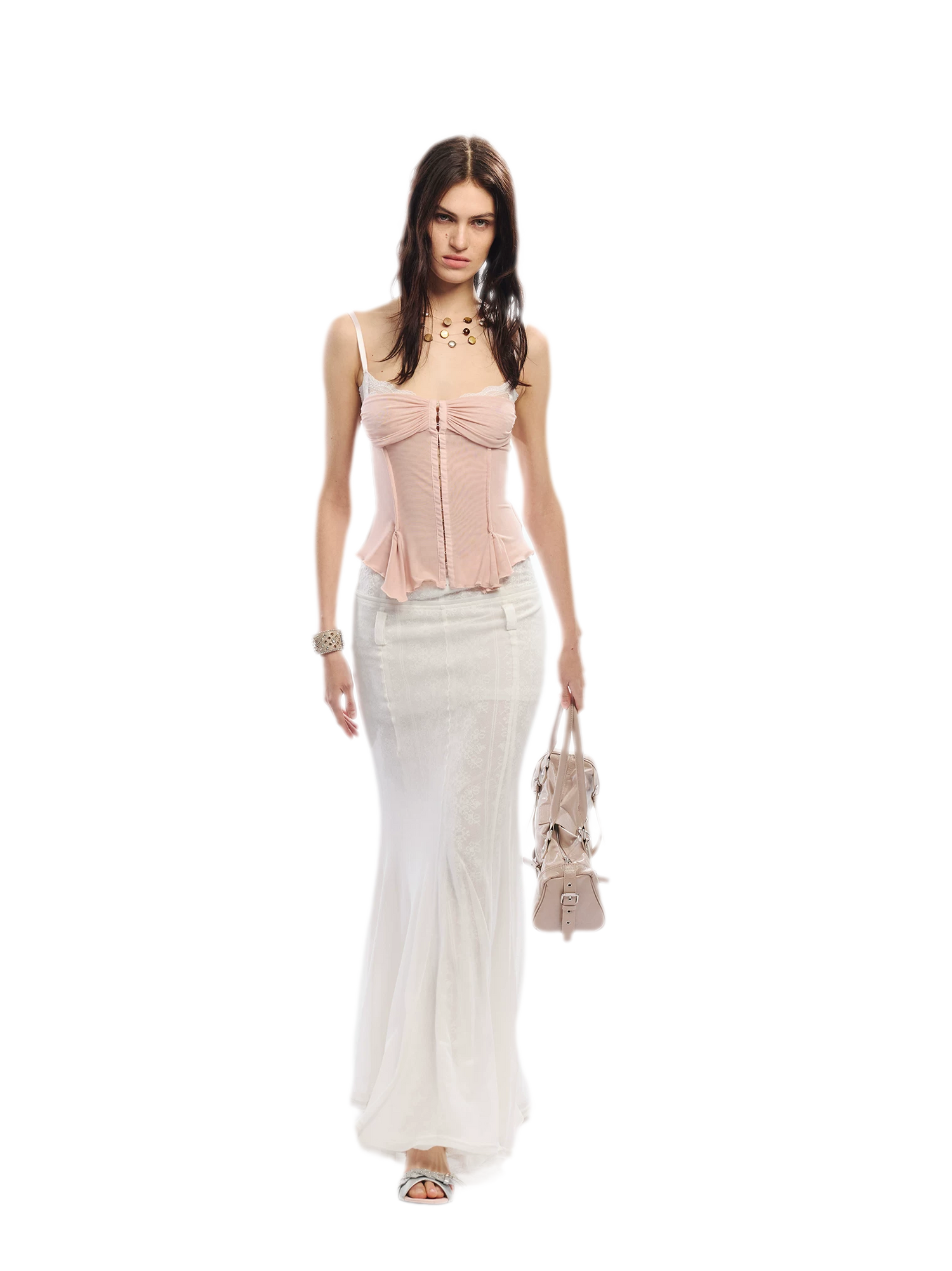 Original Lace Splicing Mesh Camisole