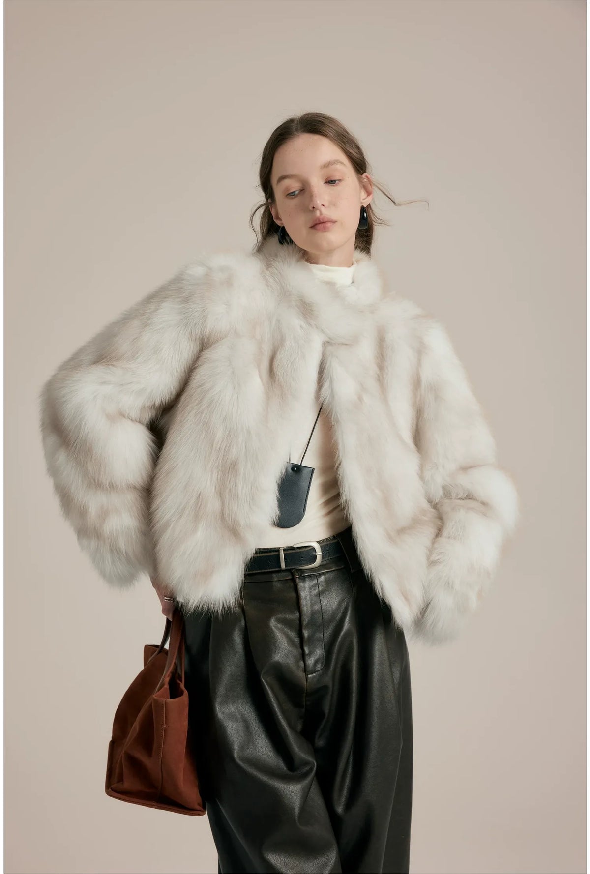 Gradient Fox Fur Jacket