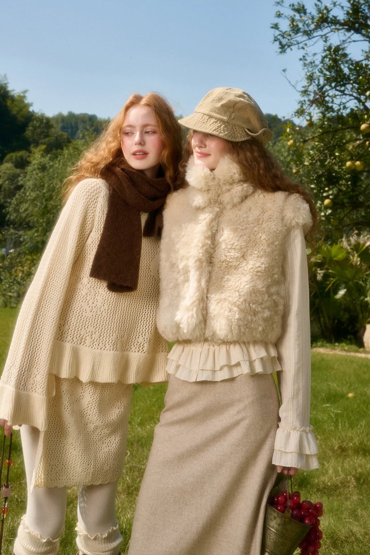 Ensemble chemise à volants et jupe en coton — Charger l'image 16 dans la vue galerie