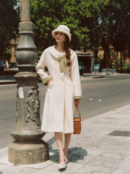 Twill Wool A-Line Coat
