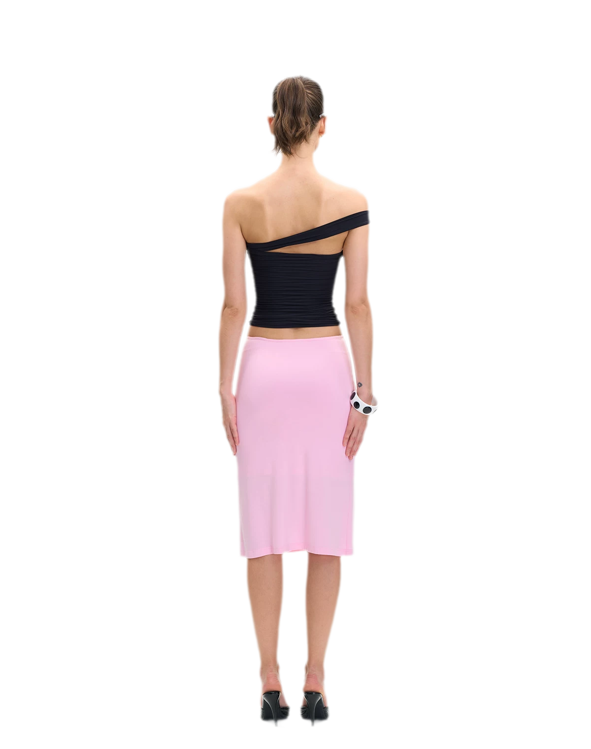 Asymmetric Strap Bustier Top