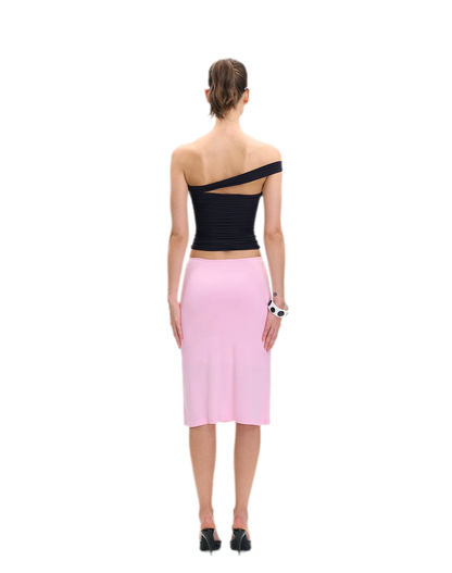 Asymmetric Strap Bustier Top