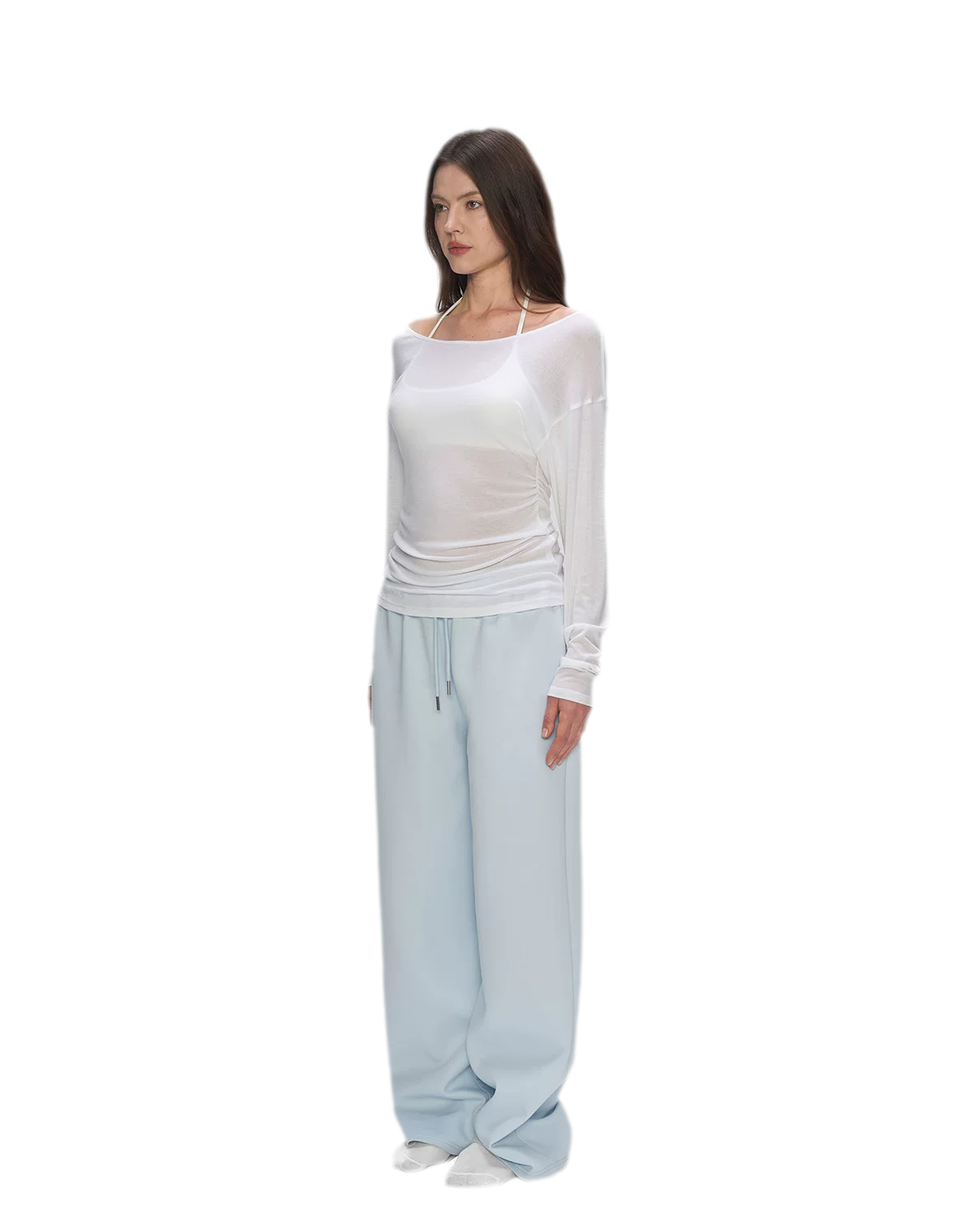 Air Cotton Wide-Leg Sweatpants