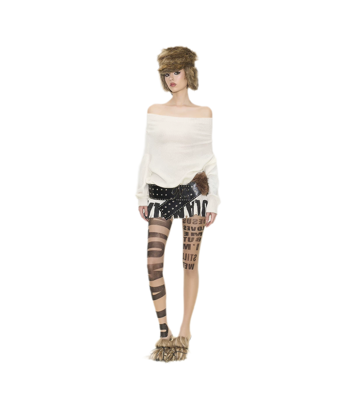 Sheer Letter Tights