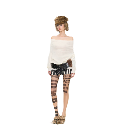 Sheer Letter Tights