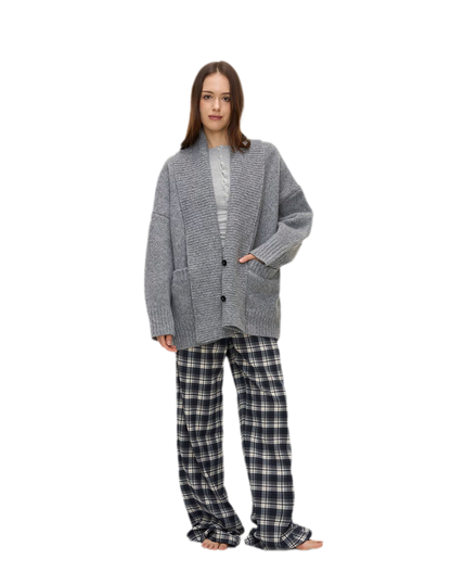 Dense Knit Shawl Cardigan