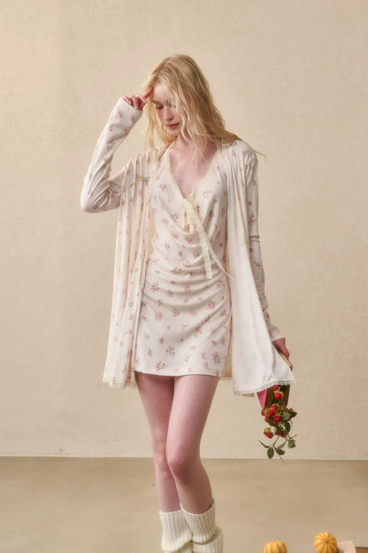 Watercolor Floral Knit Set
