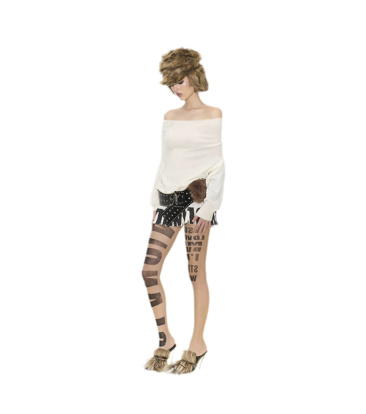 Sheer Letter Tights